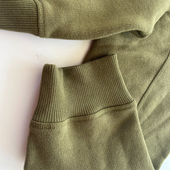 Rag & Bone Vintage Terry Sweatshirt in Military Olive, Size Medium - Picture 6 of 9
